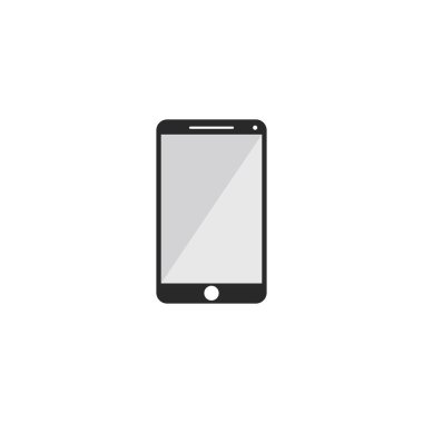 Basit Handphone gadget logosu teknoloji vektör simgesi illüstrasyon