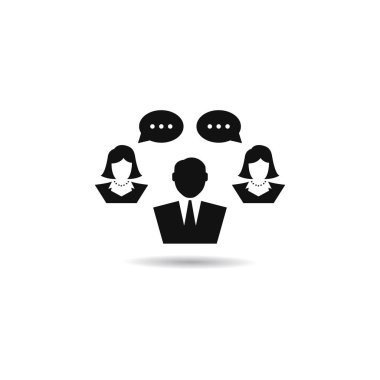 İş konveksiyon ortaklığı vektör çizimi 