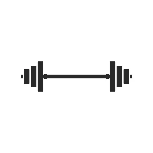 Barbell, Dumbbell siłownia Icon logo szablon siłownia odznaka, fitness logo — Wektor stockowy