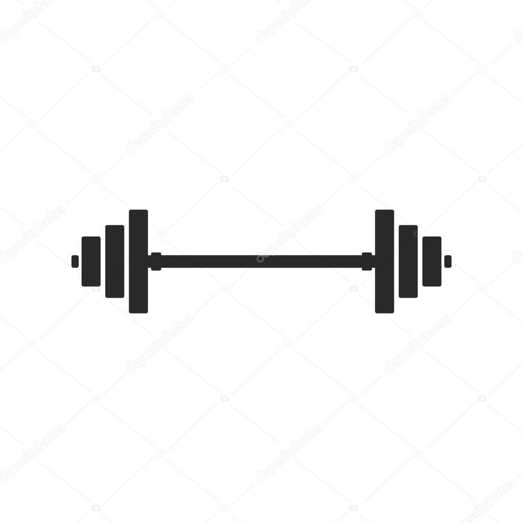 Barbell, Dumbbell Gym Icon Logo Template gym Badge, Fitness Logo Design