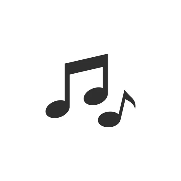 Música nota vector icono ilustración — Vector de stock