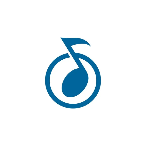 Illustrazione dell'icona vettoriale della nota musicale — Vettoriale Stock