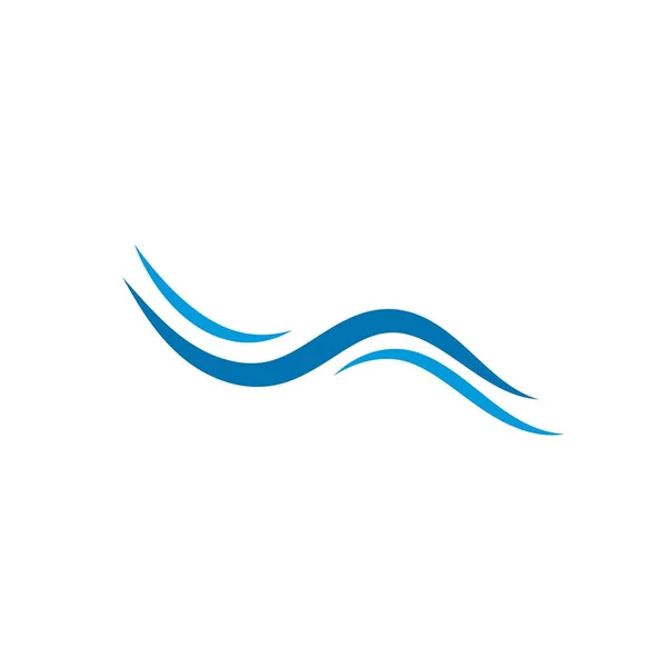 Vorlage für das Logo der Wasserwelle. Vektor-Symbol-Illustration — Stockvektor