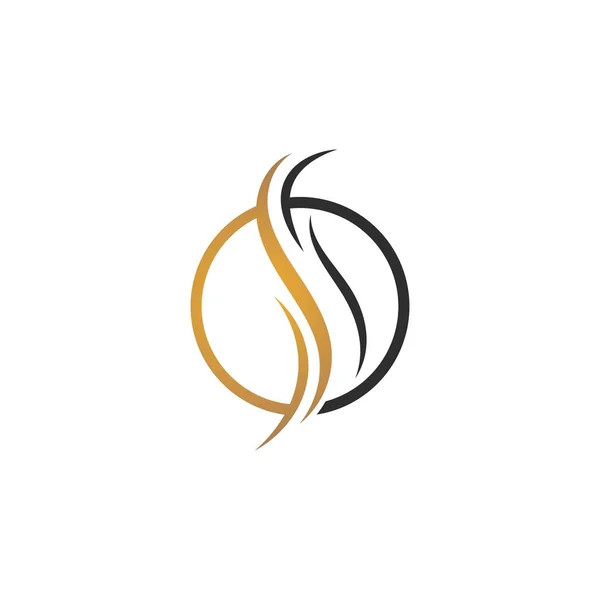 Saç logosu şablon vektör simge illüstrasyon