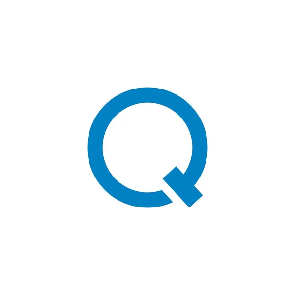 Q 文字ロゴ テンプレート ベクトル — ストックベクタ