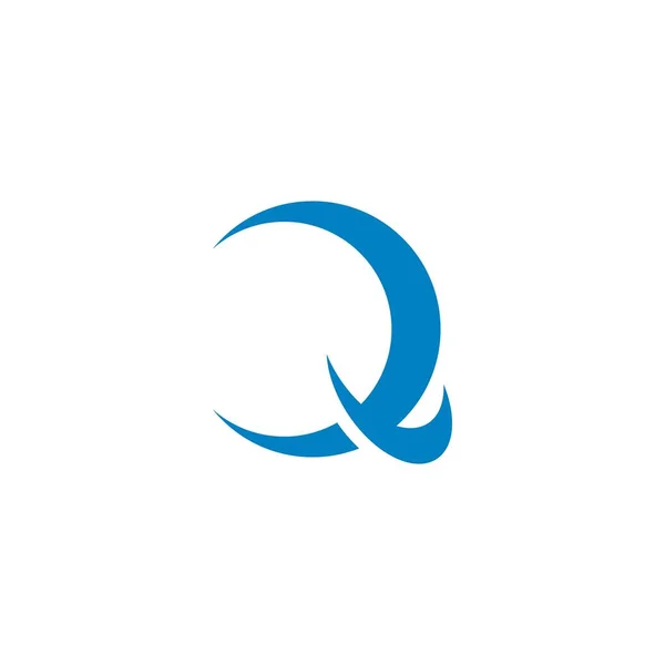 Q carta logotipo modelo vetor —  Vetores de Stock