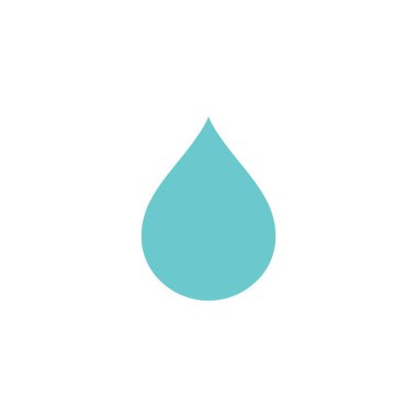 Su drop logosu şablon vektör simge illüstrasyon