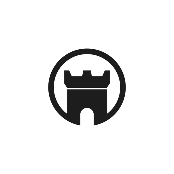 Castle Logo vektör illüstrasyonu 