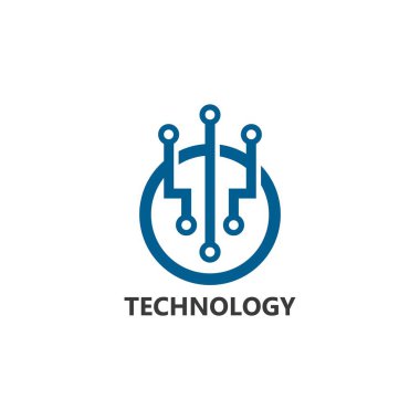 Vektör logo teknolojisi kavramı illüstrasyon 