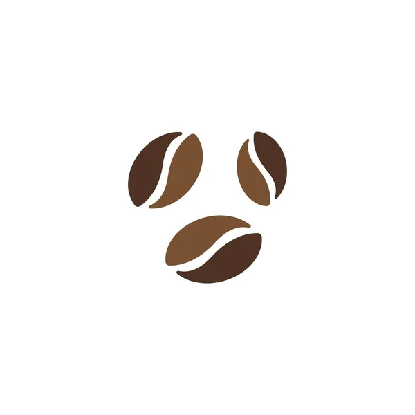 Chicchi di caffè vettoriale modello icona vettoriale illustrazione — Vettoriale Stock