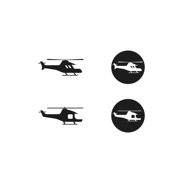 Helicopter logo vector icon illustration — Stock Vector