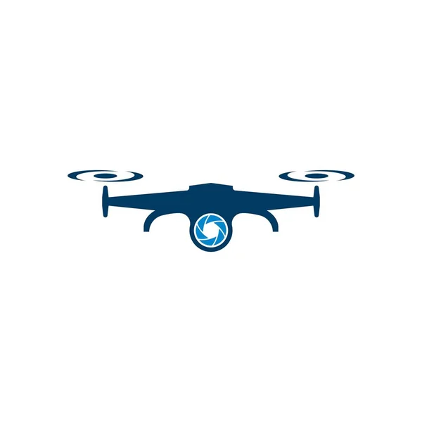 Drone logo vector icon — Stock Vector