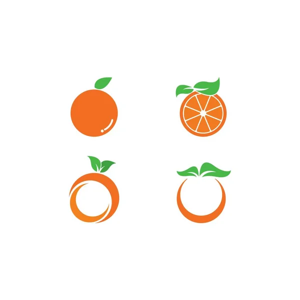 Diseño del logotipo de la plantilla naranja. Vector — Vector de stock
