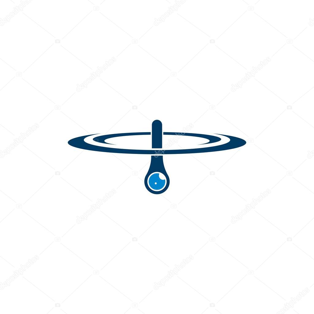 Drone logo vector icon