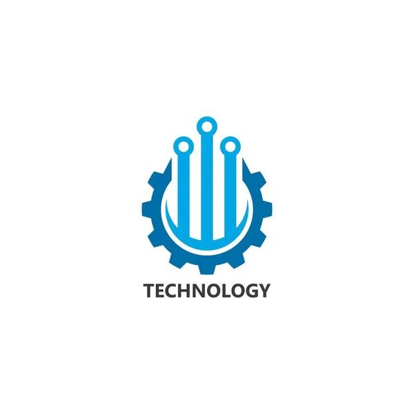 Koncepcja Vector Logo Technology Ilustracja Projektu — Wektor stockowy