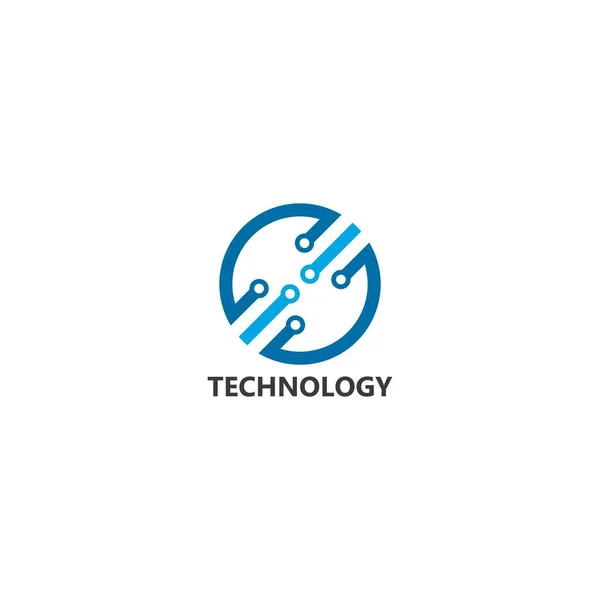 Vector Logo Technology Concept Illustration Design — Stock Vector