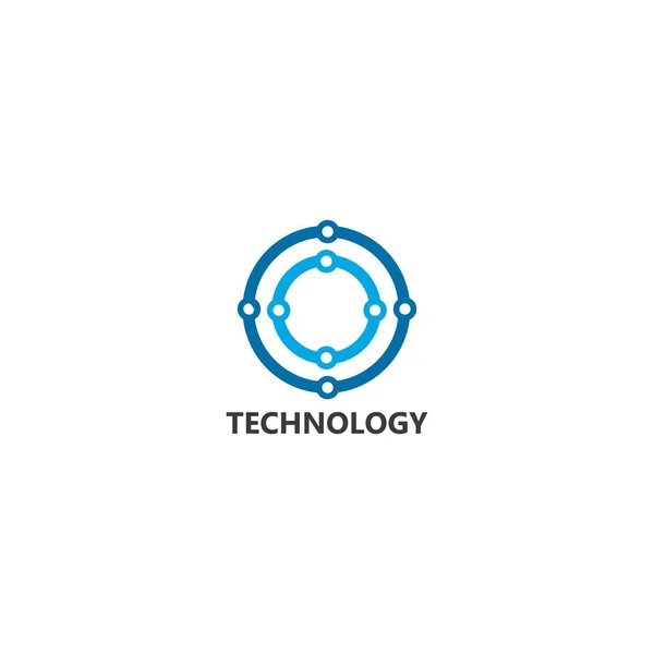 Vector Logo Technologie Konzept Illustration Design — Stockvektor