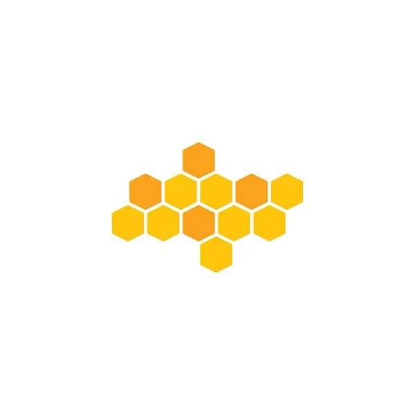 Honey Comb Logo Vector Icon Concept Design — Stock Vector