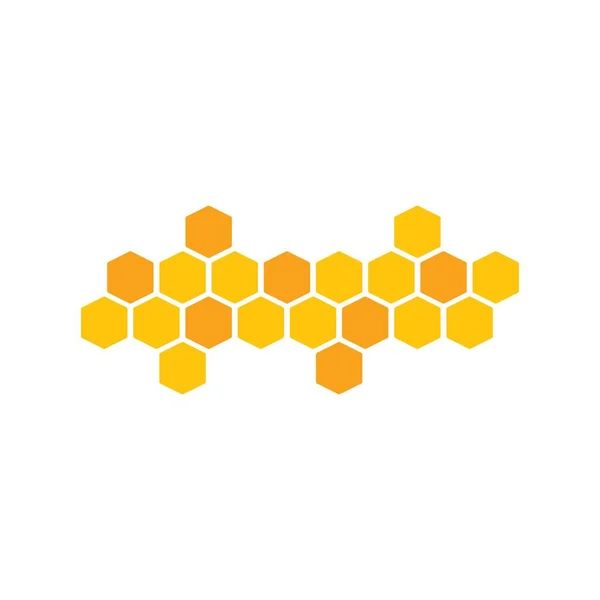 Honey Comb Logo Vector Icon Concept Design — Stock Vector