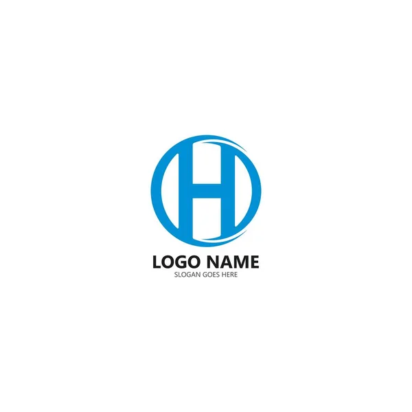 Harfi Logo Şablonu Tasarım Vektörü Illüstrasyonu — Stok Vektör