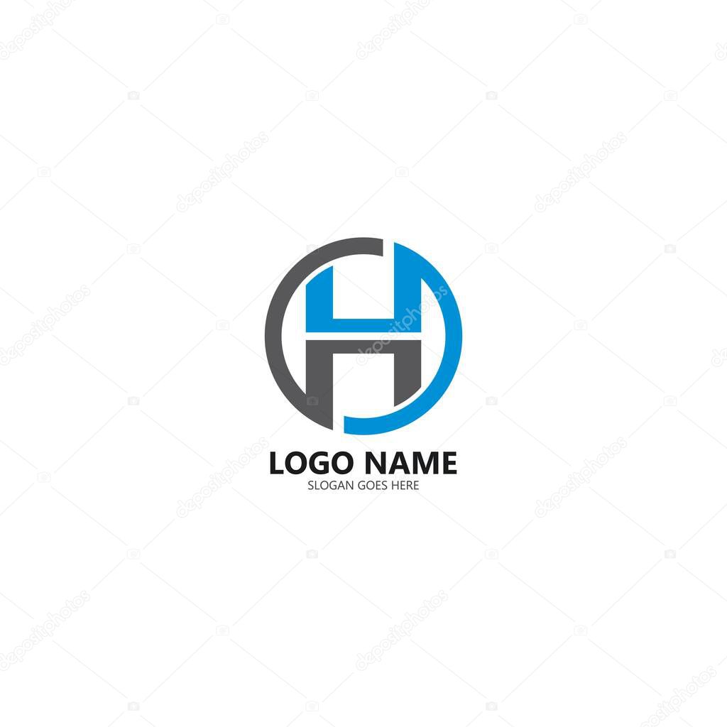 H Letter Logo Template Design Vector illustration