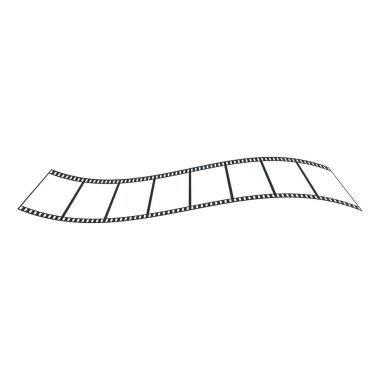 Film şeridi Şablonu vektör çizimi tasarımı