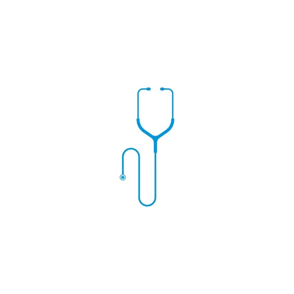 Иконка Вектора Логотипа Стетоскопа Дизайна Медицинской Иллюстрации — стоковый вектор