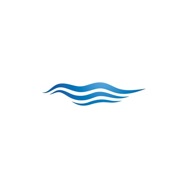 Dalgası Logo Şablonu Vektör Simgesi Tasarımı — Stok Vektör