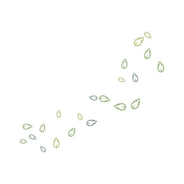 soyut yaprak arka plan şablonu vektör çizim tasarım 