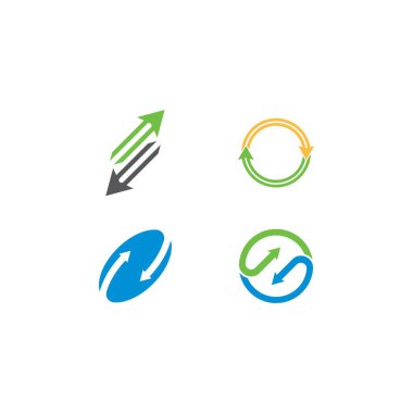 Ok vektör illüstrasyon simgesi Logo Şablonu tasarımı