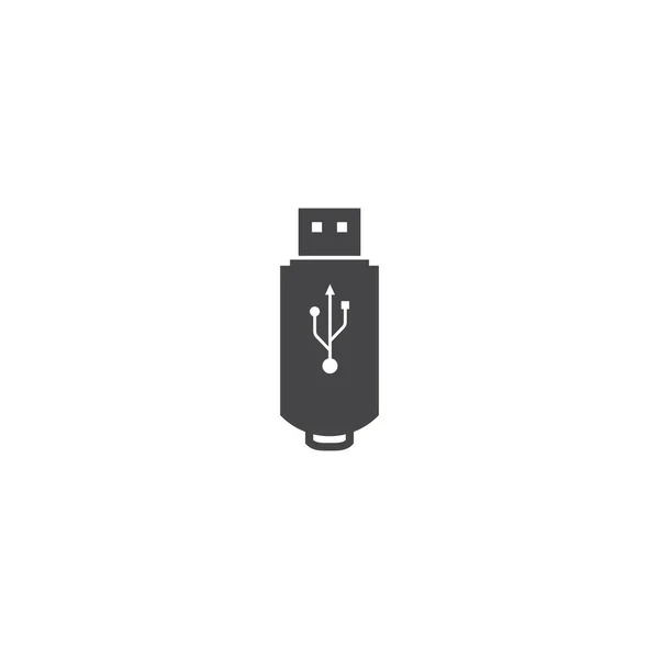 Desain Templat Logo Vektor Usb Flash Drive - Stok Vektor