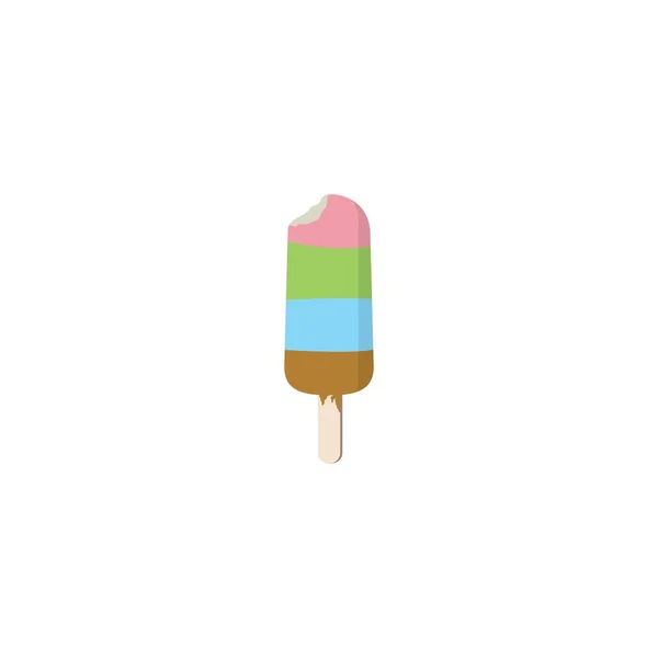 Helado Logo Vector Icono Ilustración Diseño — Vector de stock