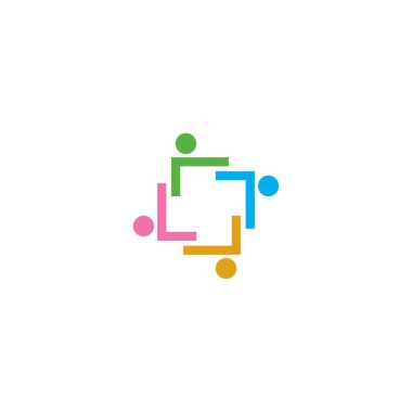 Evlat Edinme ve Toplum Bakımı Logo şablonu vektör simgesi