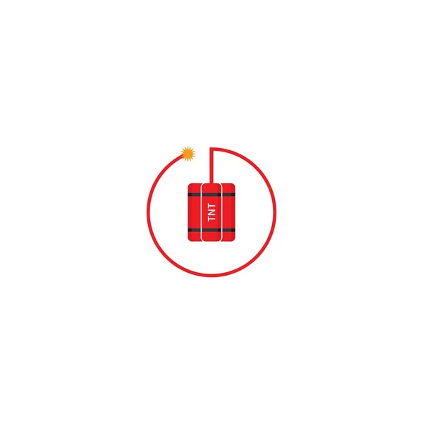 Tnt Логотип Динамитовой Бомбы Векторная Иконка Рисунок — стоковый вектор