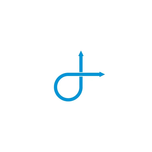 Дизайн Логотипа Векторной Иллюстрации Стрелок — стоковый вектор