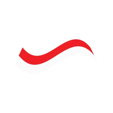 Endonezya bayrak vektör konsept tasarımı 