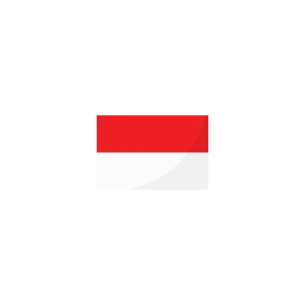 インドネシアの国旗ベクトルのアイコンコンセプトデザイン — ストックベクタ