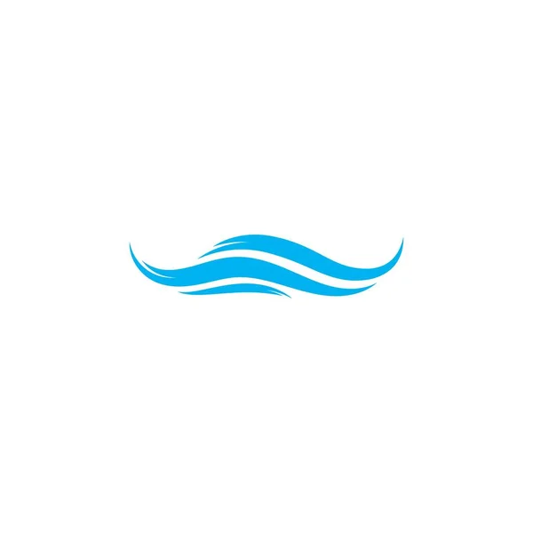 Wasserwelle Logo Vorlage Vektor Icon Illustration Design — Stockvektor