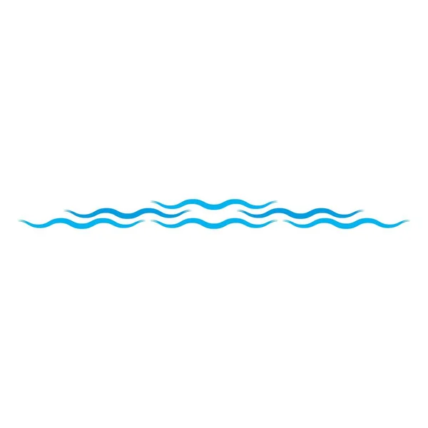 Wasserwelle Logo Vorlage Vektor Icon Illustration Design — Stockvektor