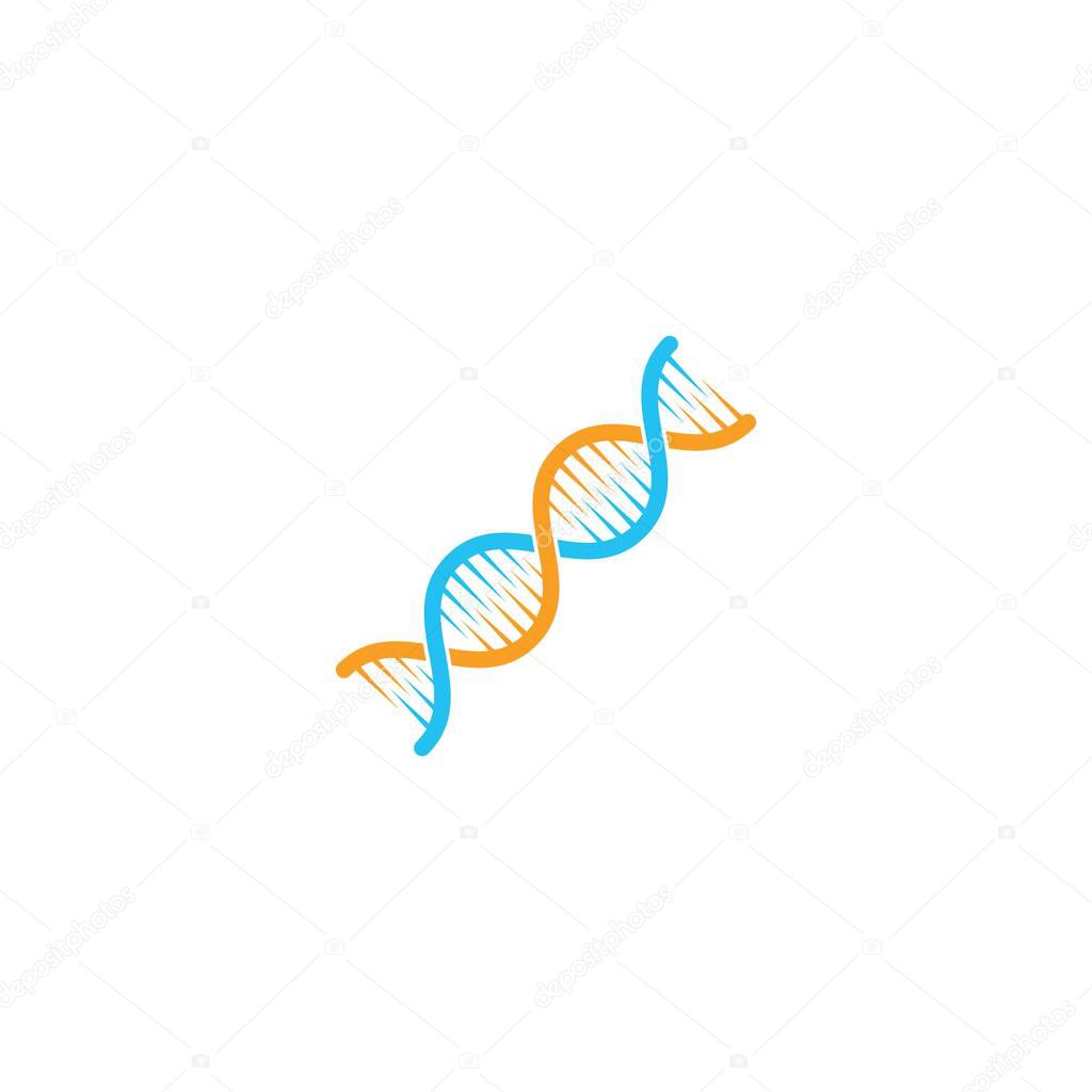 DNA, genetic sign, elements and icon illustration design