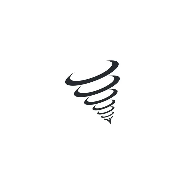 Торнадо Логотип Шаблон Символ Векторний Дизайн Ілюстрації — стоковий вектор