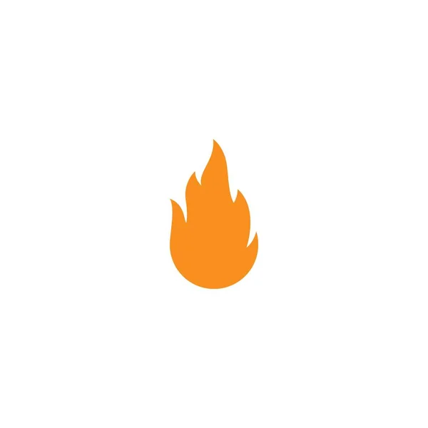 Fire Flame Logo Template Vector Icon Oil Gas Energy Logo — Stock Vector