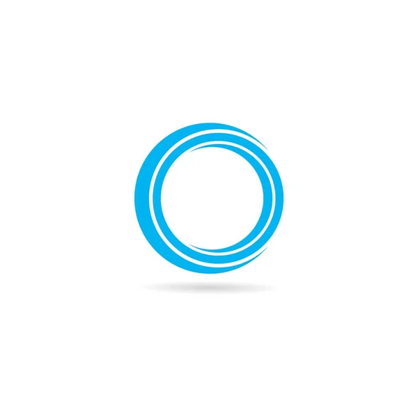 Logo Cerchio Modello Vettoriale Icona Illustrazione Design — Vettoriale Stock