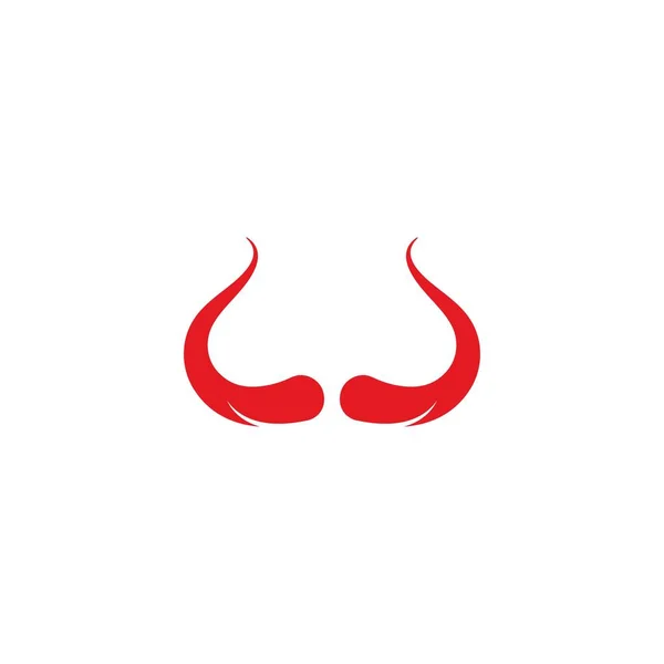 Illustration Vectorielle Logo Corne Diable — Image vectorielle