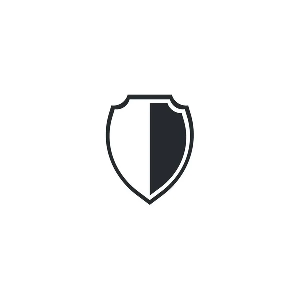 Sköld Symbol Logotyp Mall Vektor Illustration Design — Stock vektor