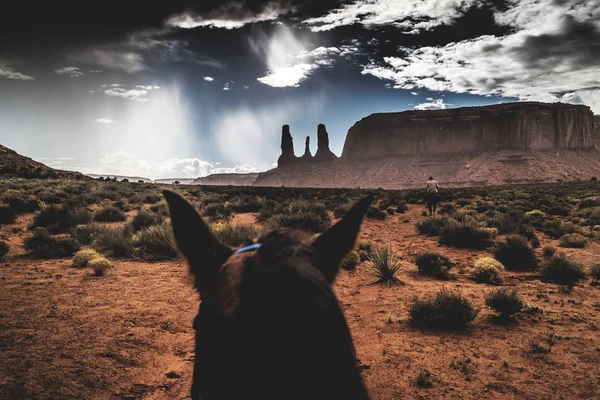 Tres Hermanas Monument Valley Navajo Tribal Park Arizona — Foto de Stock