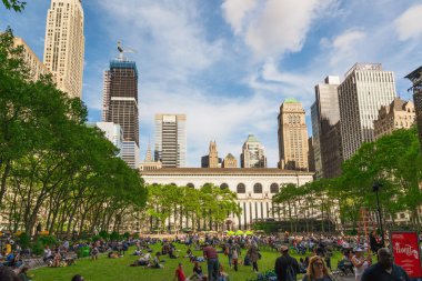 Bryant Park, Manhattan's Town Square olarak da bilinir, Nyc. 