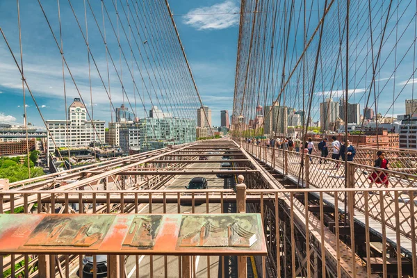 Нью Йорк Сша Травня 2019Manhattan Міст Манхеттен Вид Skyline Бруклінського — стокове фото