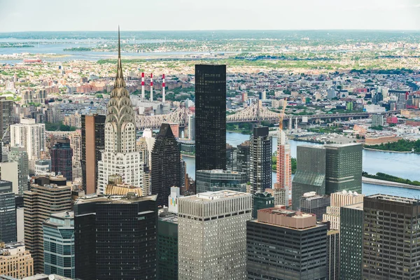 Vista Aérea Midtown Manhattan Skyline Nueva York — Foto de Stock