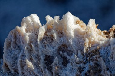 Bir şeytan Golf Sahası, Ölüm Vadisi Milli Parkı, California kurutulmuş yatak yakın. Jeoloji, doku, yüzey